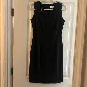 Calvin Klein black fitted dress
